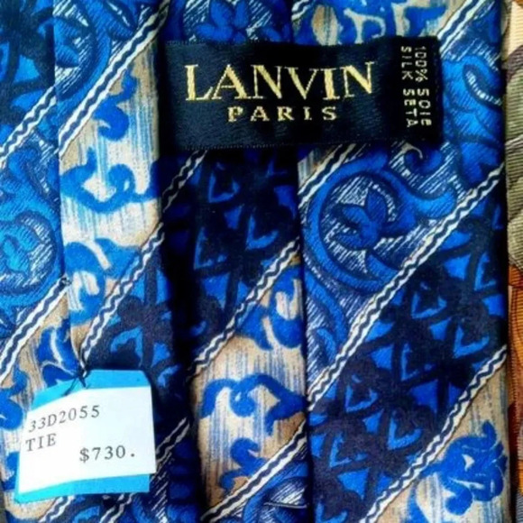 Vintage LANVIN PARIS tie - Picture 1 of 2